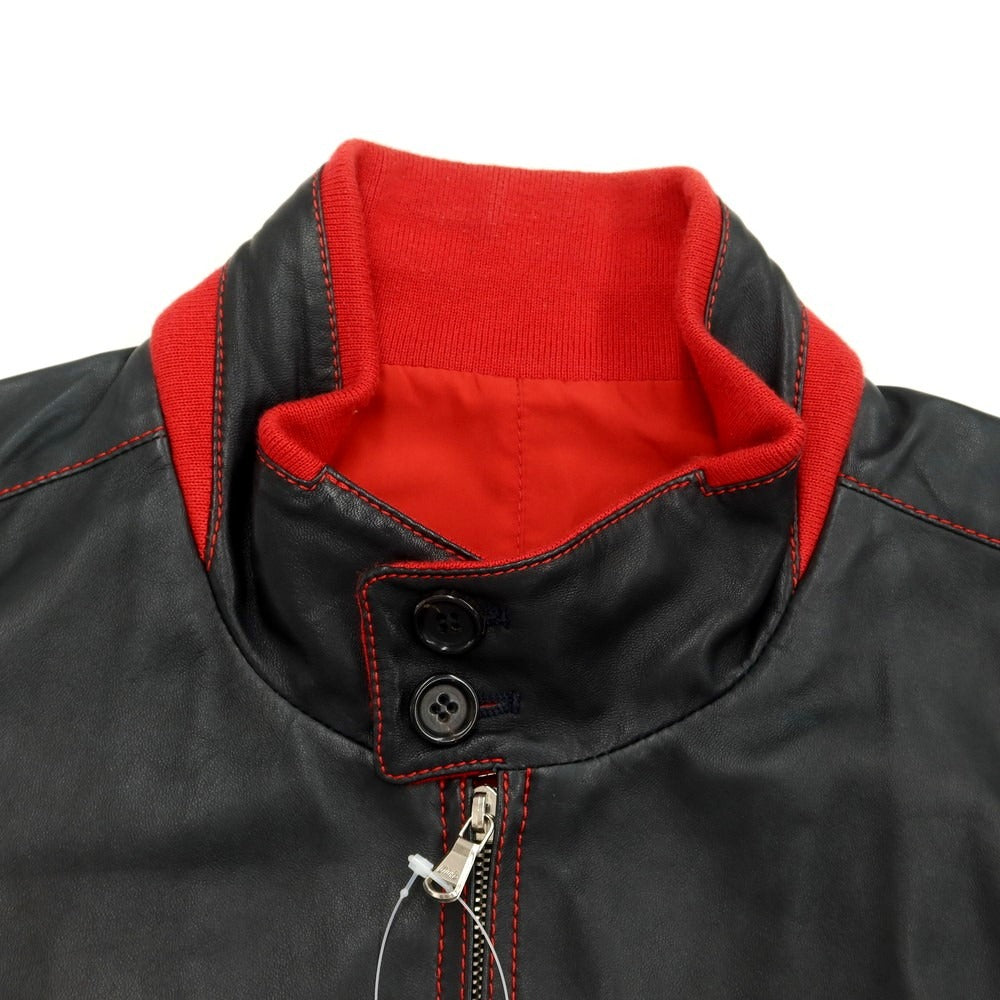 [Used] Eddy Monetti EDDY MONETTI reversible leather swing top blouson grayish dark navy x red [size 54] [NVY] [A/W] [Condition rank C] [Men&