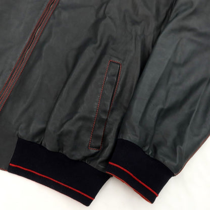 [Used] Eddy Monetti EDDY MONETTI reversible leather swing top blouson grayish dark navy x red [size 54] [NVY] [A/W] [Condition rank C] [Men&