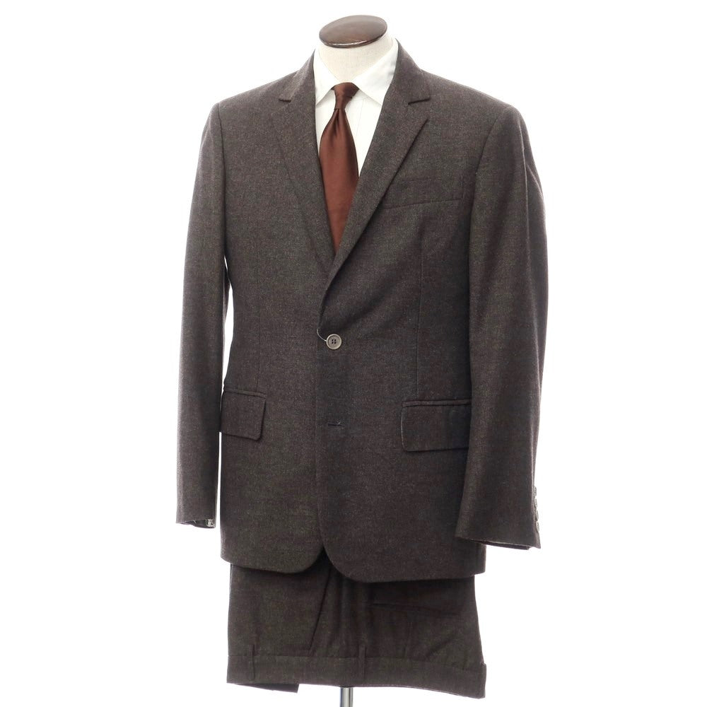 [Used] BYBLOS Cotton wool striped 2 button suit, dark brown [Size 54] [BRW] [A/W] [Condition Rank B] ​​[Men&