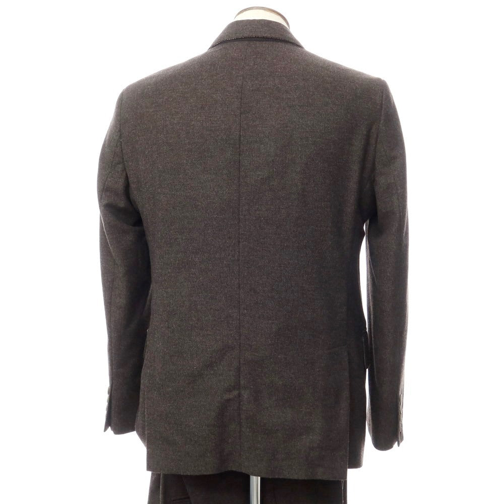 [Used] BYBLOS Cotton wool striped 2 button suit, dark brown [Size 54] [BRW] [A/W] [Condition Rank B] ​​[Men&