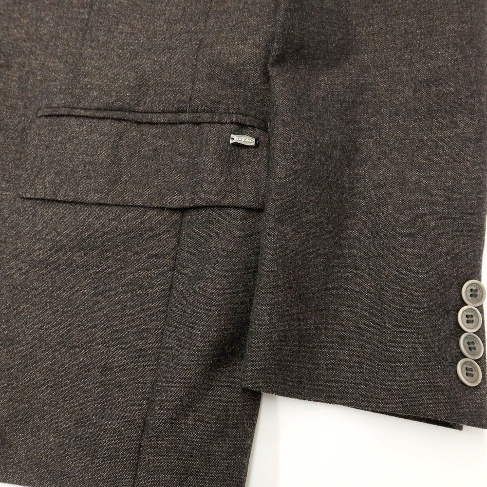 [Used] BYBLOS Cotton wool striped 2 button suit, dark brown [Size 54] [BRW] [A/W] [Condition Rank B] ​​[Men&