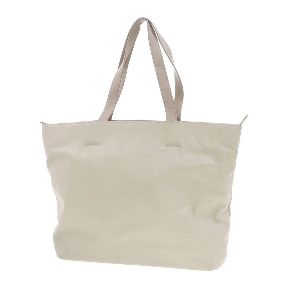 【中古】ナヴァデザイン NAVA DESIGN レザー トートバッグ サンドベージュxダークベージュ【W45.5xH32xD11.5】【BEI】【S/S/A/W】【状態ランクC】【メンズ】【768992】