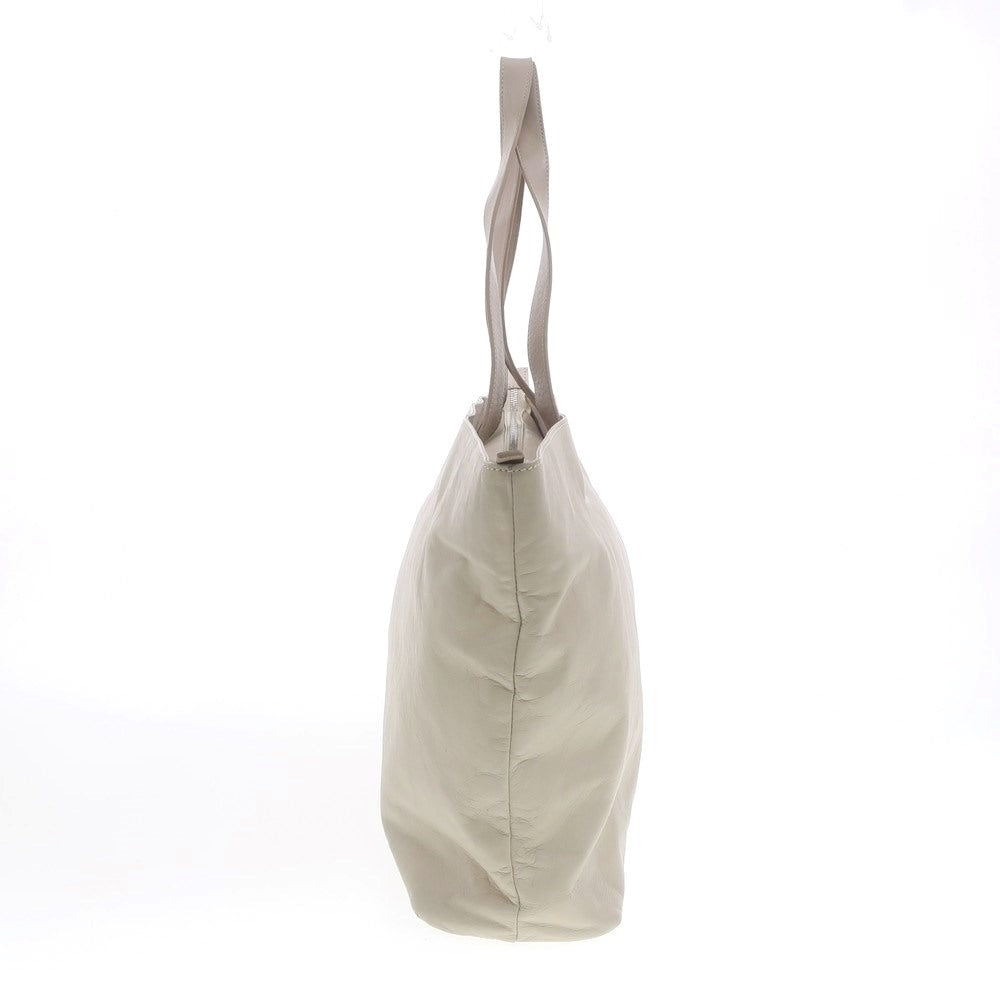 [Used] NAVA DESIGN Leather Tote Bag Sand Beige x Dark Beige [W45.5xH32xD11.5] [BEI] [S/S/A/W] [Condition Rank C] [Men&