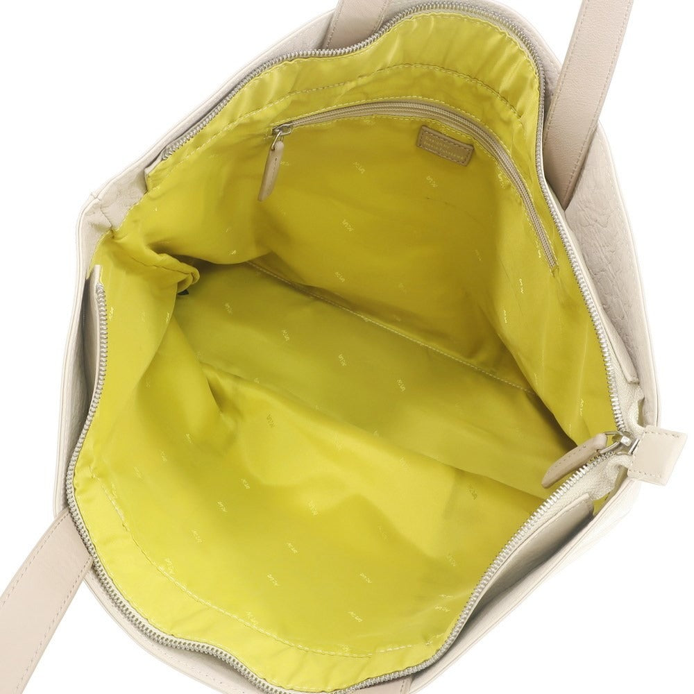 [Used] NAVA DESIGN Leather Tote Bag Sand Beige x Dark Beige [W45.5xH32xD11.5] [BEI] [S/S/A/W] [Condition Rank C] [Men&