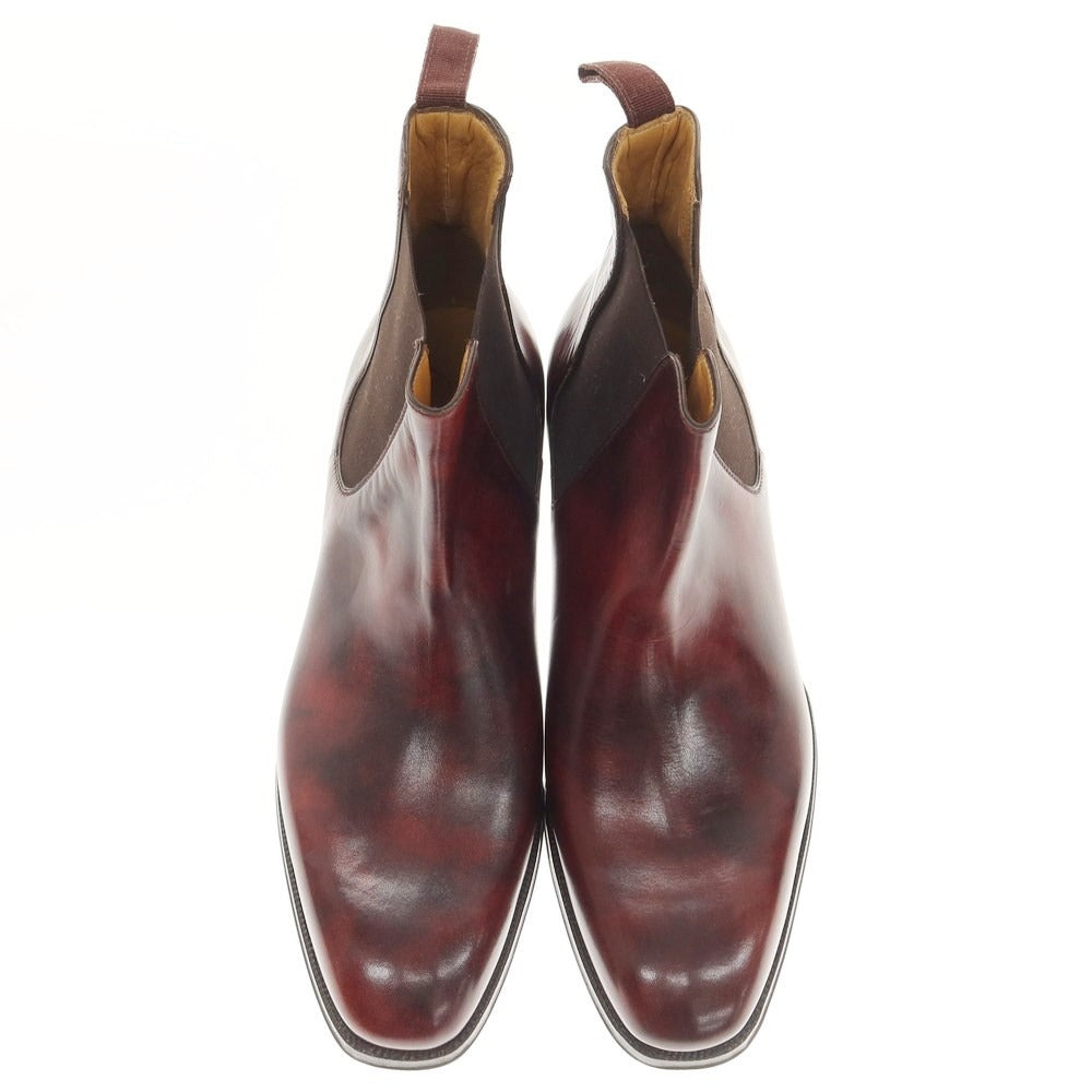 [Used] [Unused] Enzo Bonafe EB-04 Museum Calf Side Gore Boots Burgundy (Plum) [Size 8 1/2] [BRW] [S/S/A/W] [Condition Rank S] [Men&