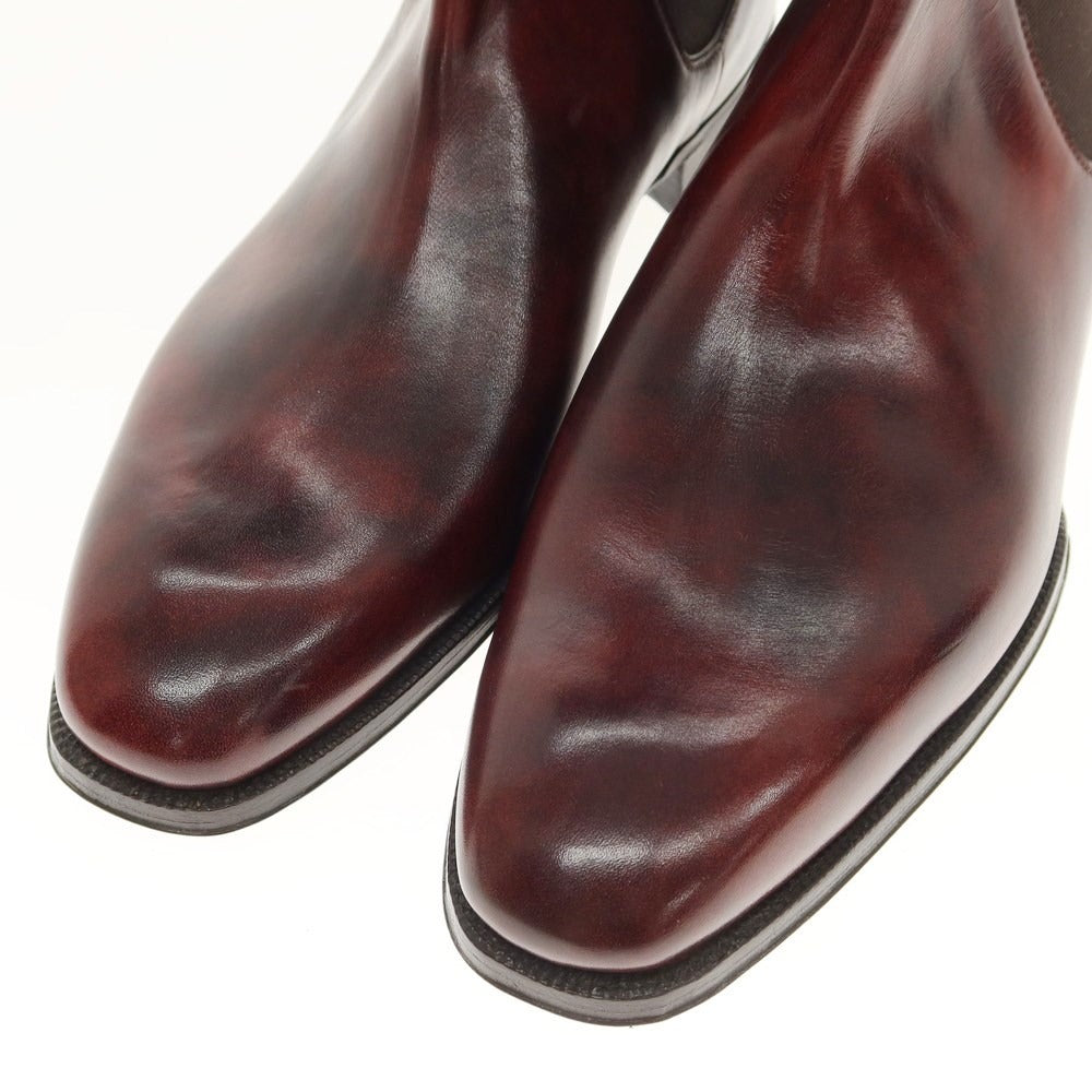 [Used] [Unused] Enzo Bonafe EB-04 Museum Calf Side Gore Boots Burgundy (Plum) [Size 8 1/2] [BRW] [S/S/A/W] [Condition Rank S] [Men&