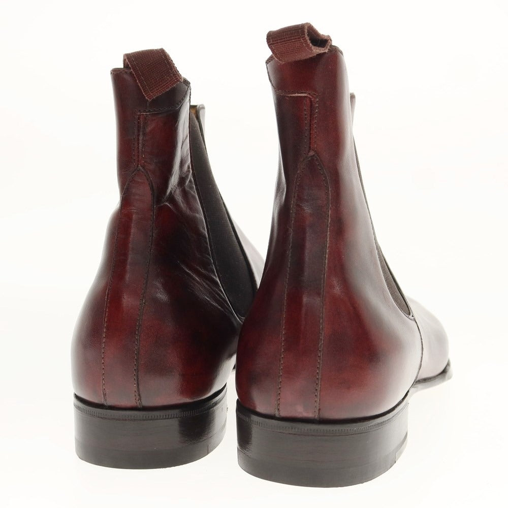 [Used] [Unused] Enzo Bonafe EB-04 Museum Calf Side Gore Boots Burgundy (Plum) [Size 8 1/2] [BRW] [S/S/A/W] [Condition Rank S] [Men&
