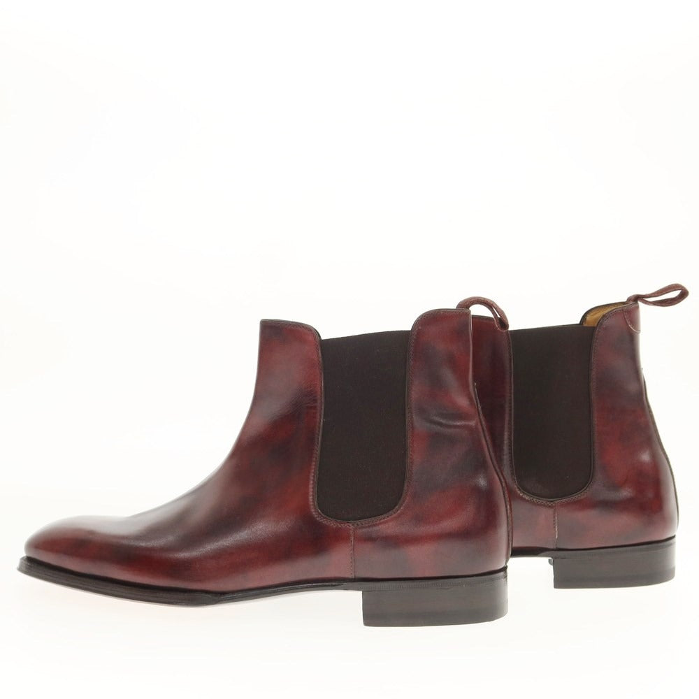 [Used] [Unused] Enzo Bonafe EB-04 Museum Calf Side Gore Boots Burgundy (Plum) [Size 8 1/2] [BRW] [S/S/A/W] [Condition Rank S] [Men&