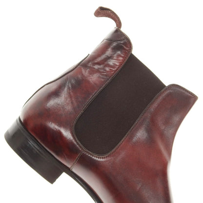 [Used] [Unused] Enzo Bonafe EB-04 Museum Calf Side Gore Boots Burgundy (Plum) [Size 8 1/2] [BRW] [S/S/A/W] [Condition Rank S] [Men&