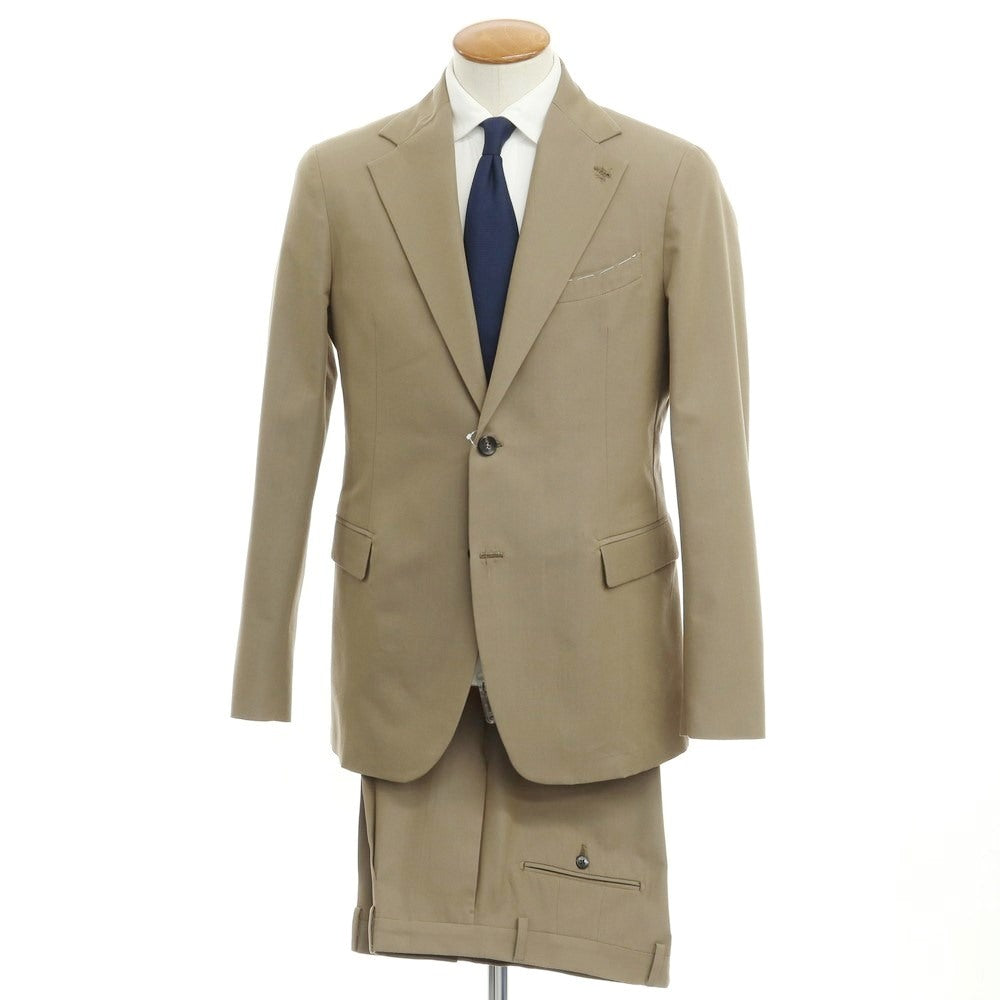 [Used] Finjack Cotton Polyester 2 Button Suit Khaki Beige [Size 48] [KAK] [S/S] [Condition Rank A] [Men&