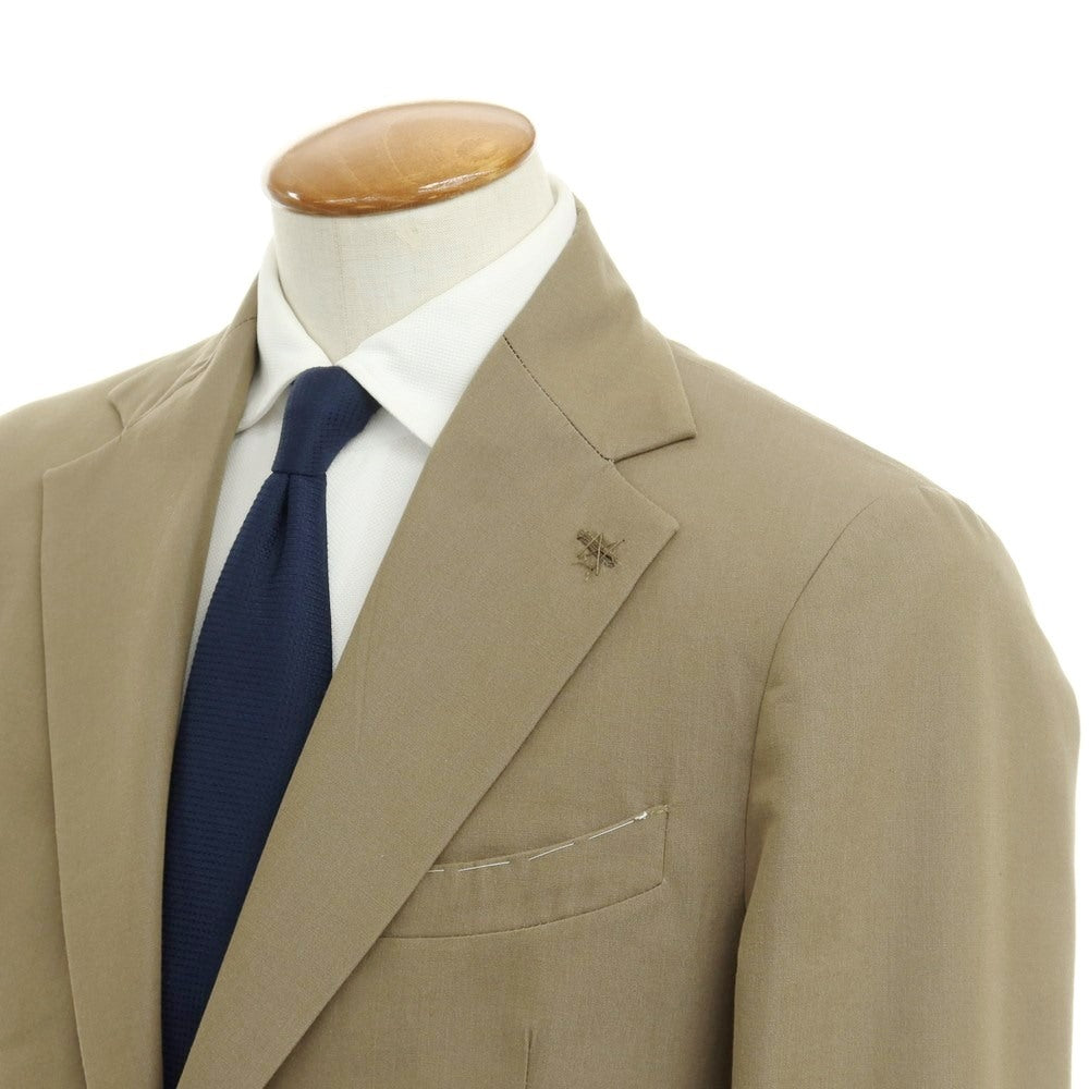 [Used] Finjack Cotton Polyester 2 Button Suit Khaki Beige [Size 48] [KAK] [S/S] [Condition Rank A] [Men&