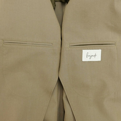 [Used] Finjack Cotton Polyester 2 Button Suit Khaki Beige [Size 48] [KAK] [S/S] [Condition Rank A] [Men&