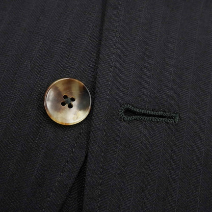 [Used] Finjack Cotton Striped Weave 2-Button Suit Black [Size 48/46] [BLK] [S/S] [Condition Rank A] [Men&