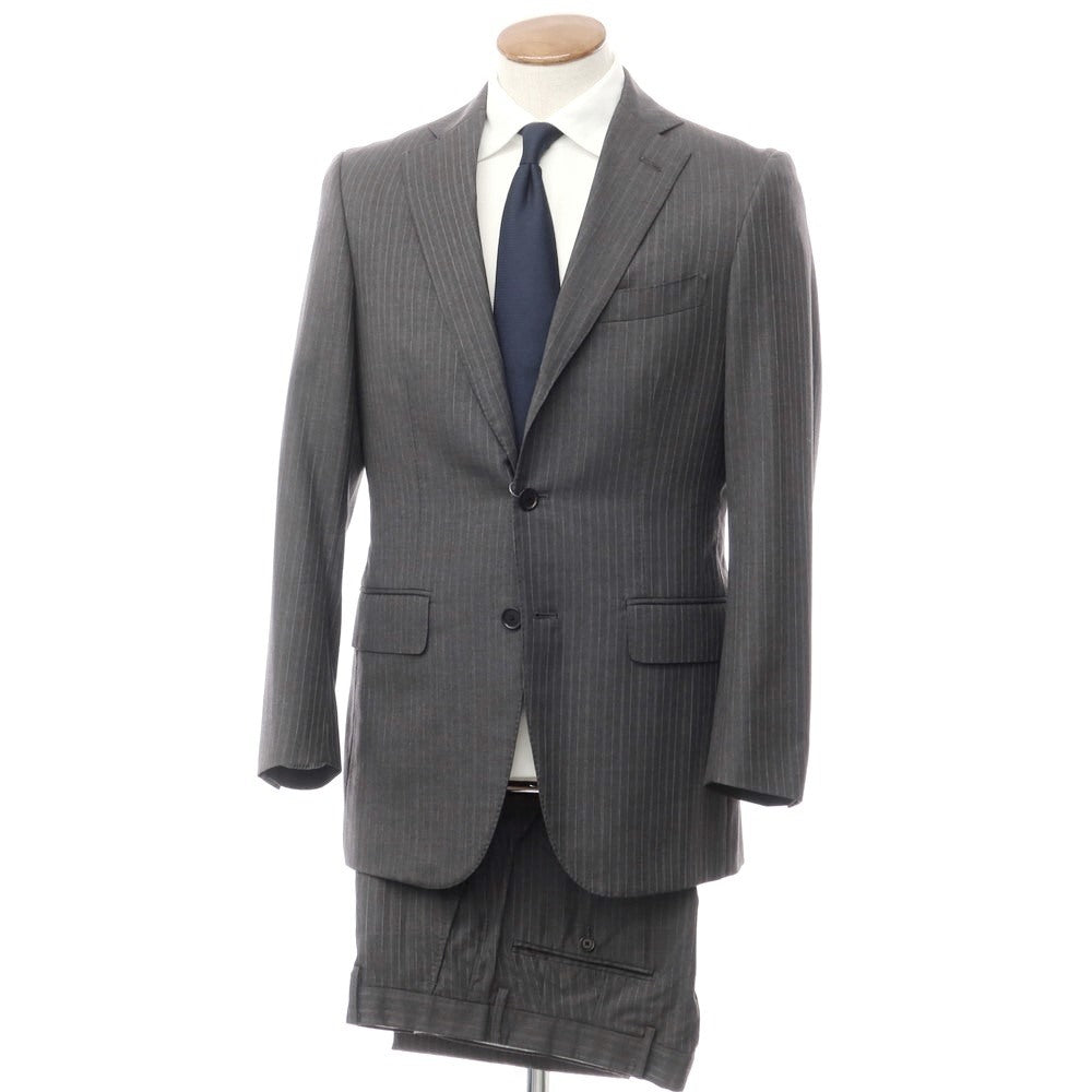 [Used] SHIPS Wool Striped 3-Button Suit, Gray x Pink x White [Size 46] [GRY] [A/W] [Condition Rank C] [Men&