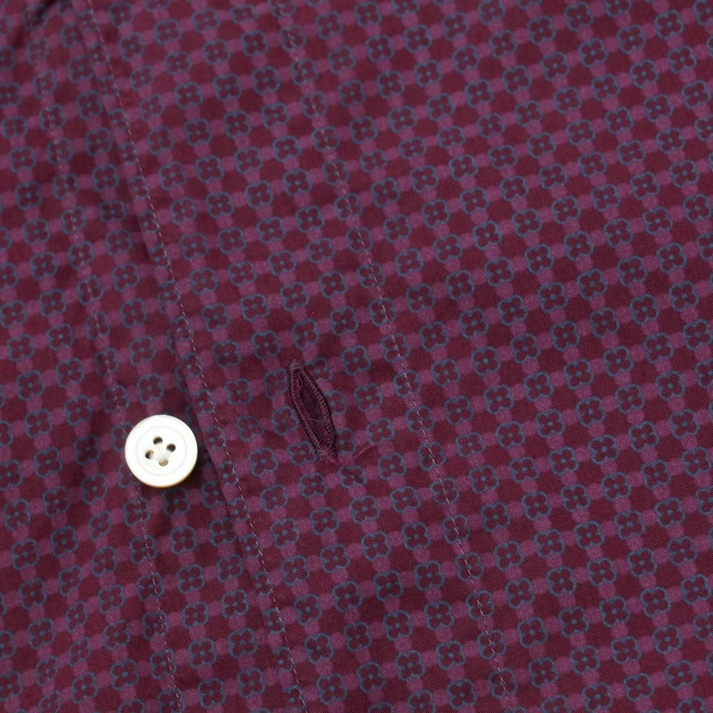 [Used] Finamore Cotton Horizontal Collar Shirt Purple x Wine Red [Size 43] [PUP] [S/S/A/W] [Condition Rank B] ​​[Men&