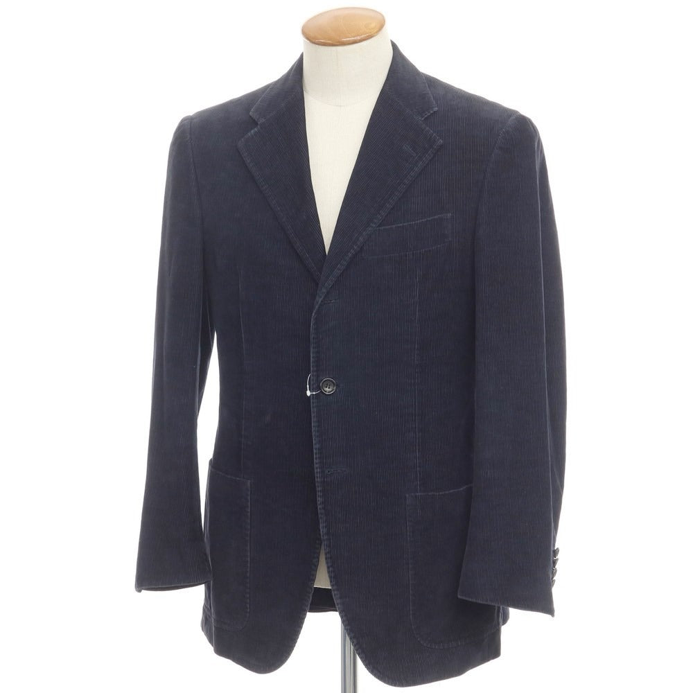 【中古】サルトリオ Sartorio コットン コーデュロイ 3B カジュアルジャケット ネイビー【サイズ46】【NVY】【A/W】【状態ランクC】【メンズ】【768993】
