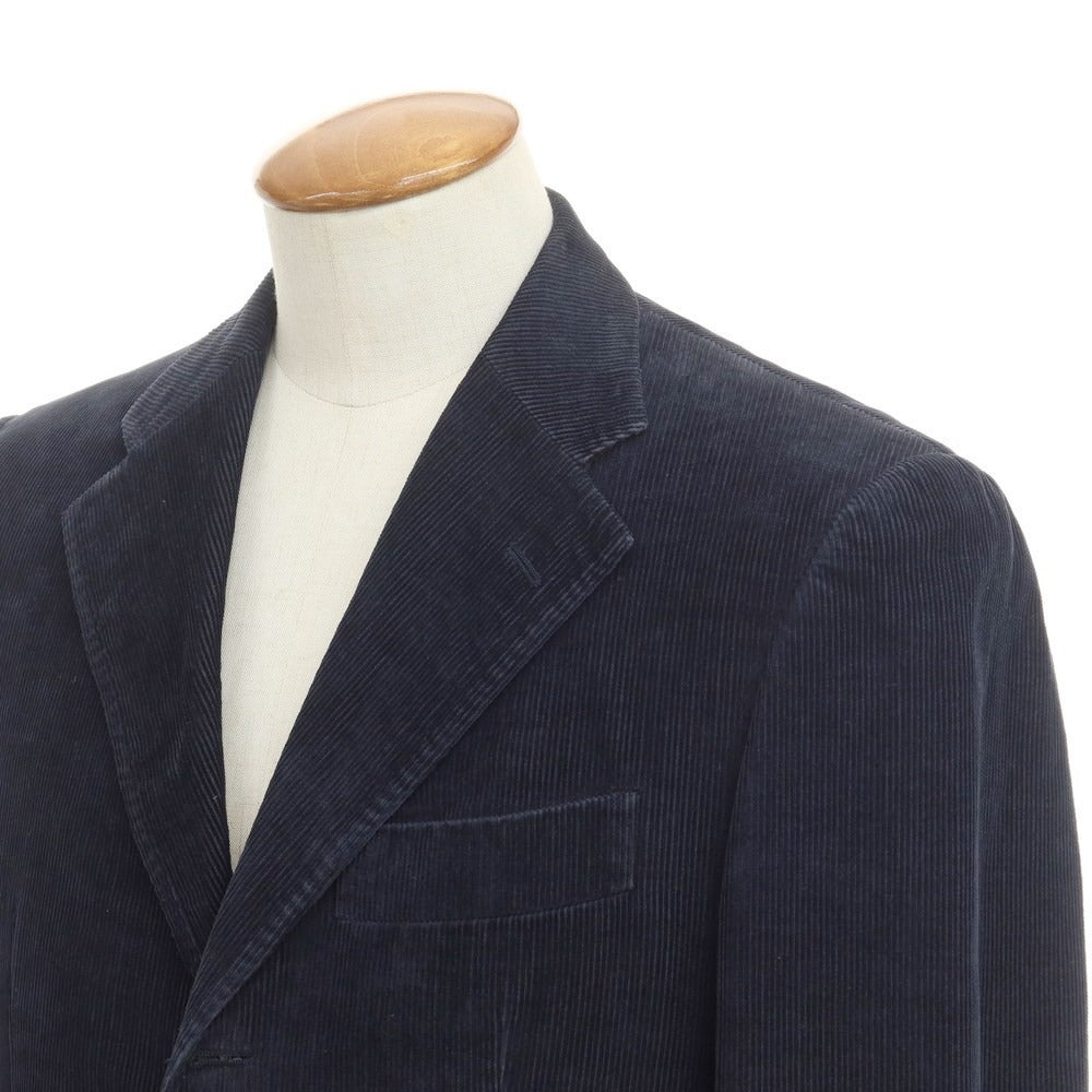 【中古】サルトリオ Sartorio コットン コーデュロイ 3B カジュアルジャケット ネイビー【サイズ46】【NVY】【A/W】【状態ランクC】【メンズ】【768993】
