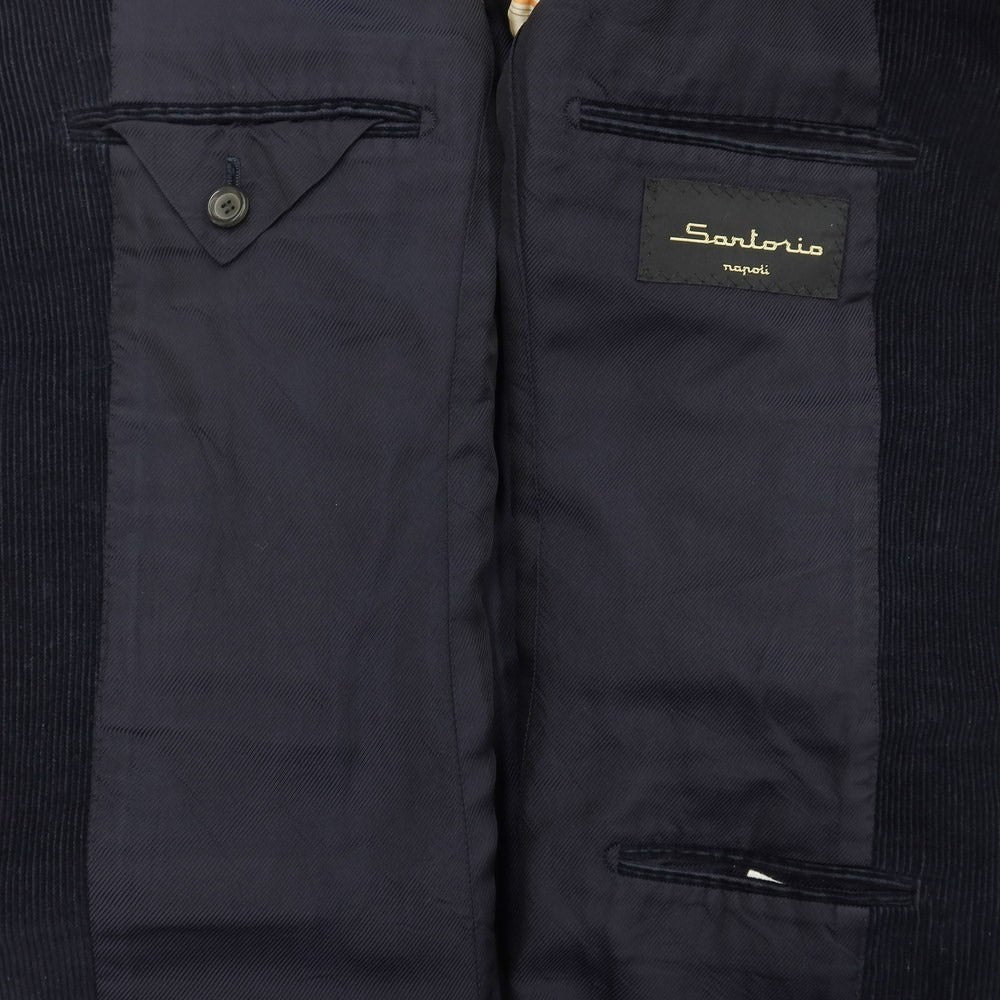 [Used] Sartorio Cotton Corduroy 3B Casual Jacket Navy [Size 46] [NVY] [A/W] [Condition Rank C] [Men&