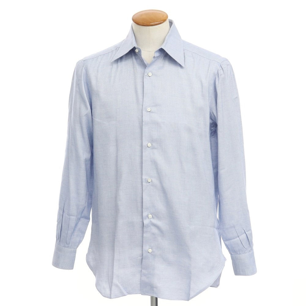 [Used] BARBA Cotton Regular Collar Dress Shirt Dark Blue x White [Size 39] [BLU] [S/S/A/W] [Condition Rank D] [Men&