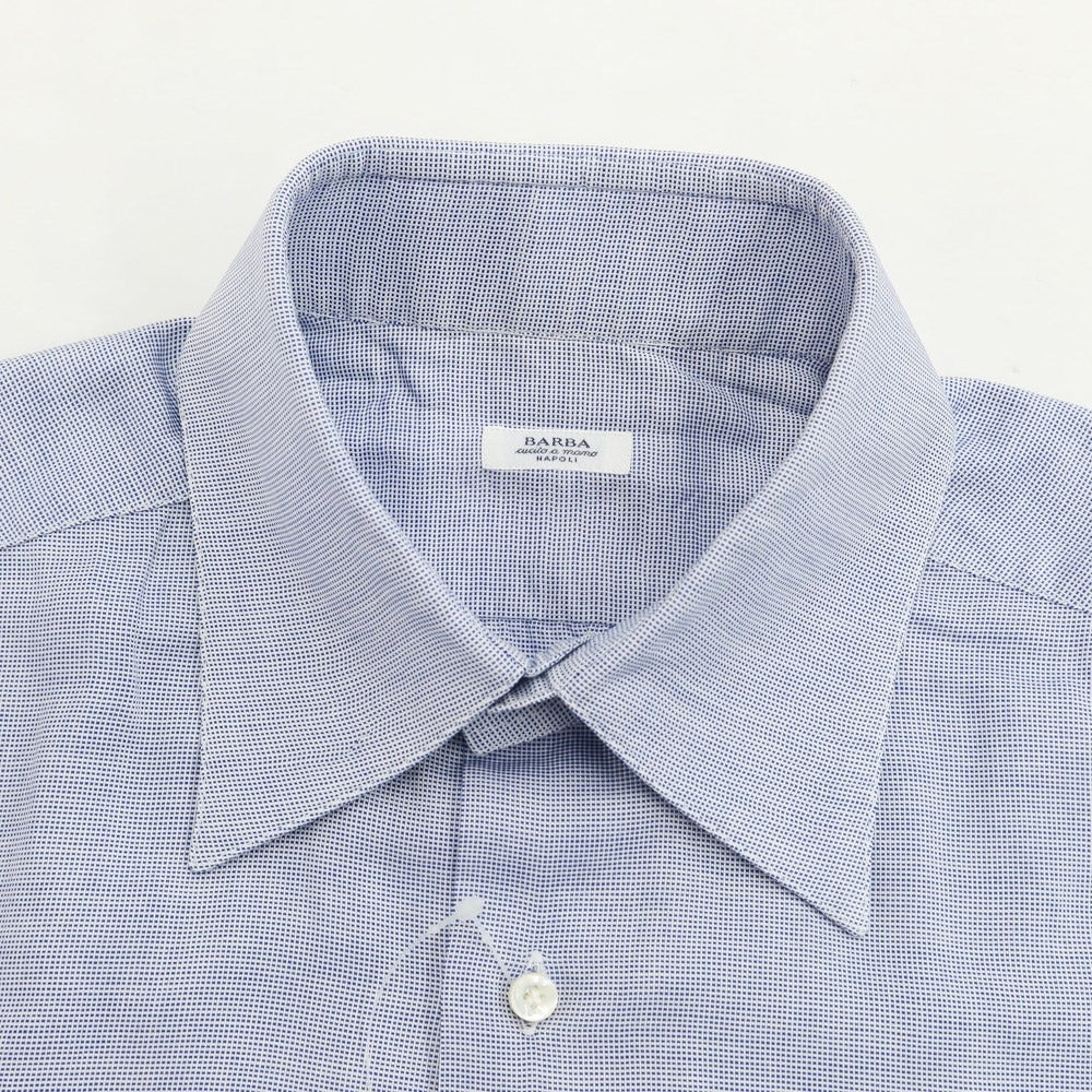 [Used] BARBA Cotton Regular Collar Dress Shirt Dark Blue x White [Size 39] [BLU] [S/S/A/W] [Condition Rank D] [Men&