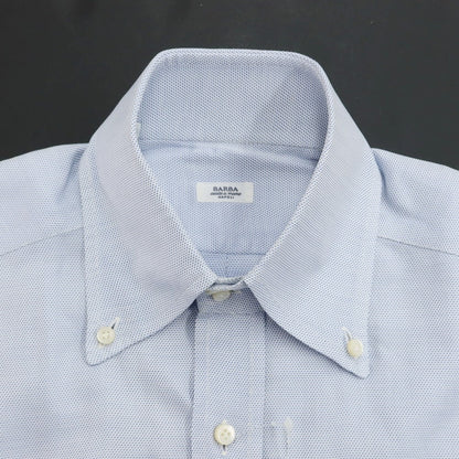 [Used] BARBA Cotton Button-down Dress Shirt Blue x White [Size 38] [BLU] [S/S/A/W] [Condition Rank C] [Men&