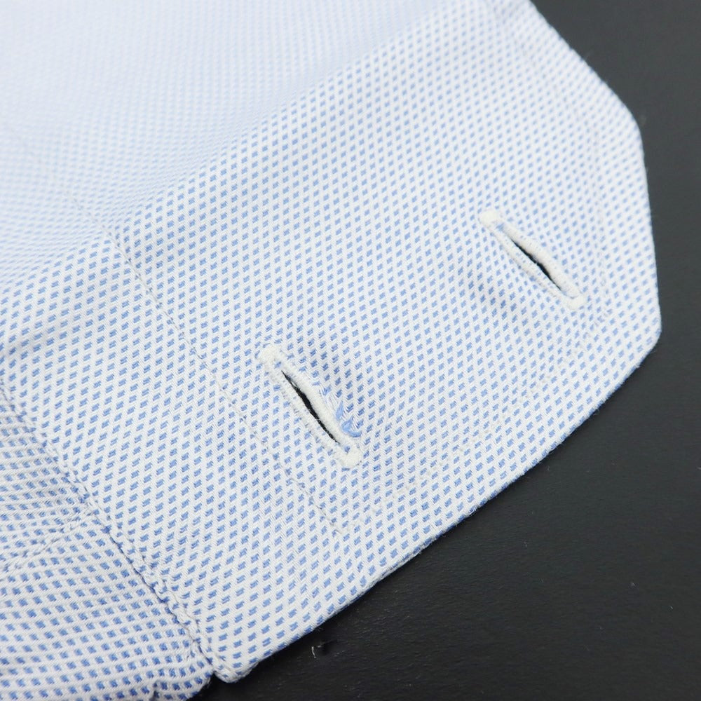 [Used] BARBA Cotton Button-down Dress Shirt Blue x White [Size 38] [BLU] [S/S/A/W] [Condition Rank C] [Men&