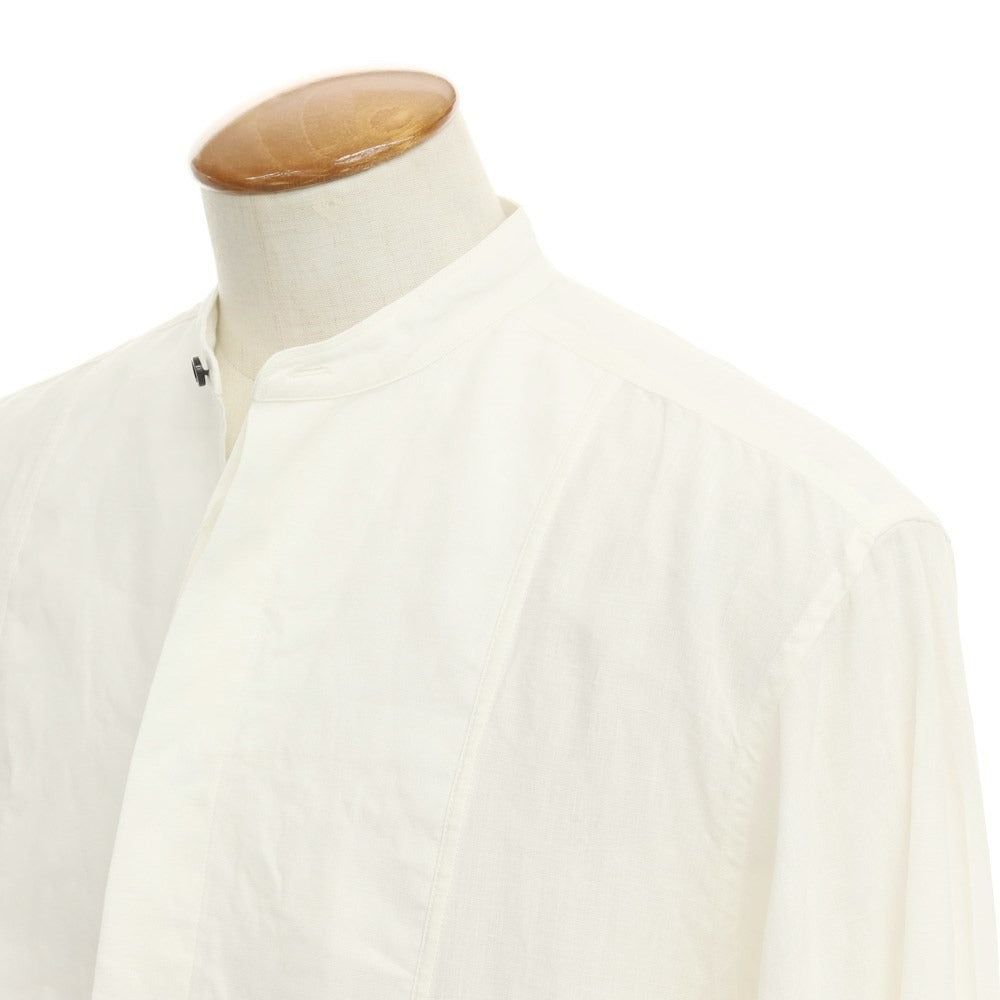 [Used] HUM VENT Linen Band Collar Pullover Casual Shirt Off White [Size 2] [WHT] [S/S] [Condition Rank B] ​​[Men&