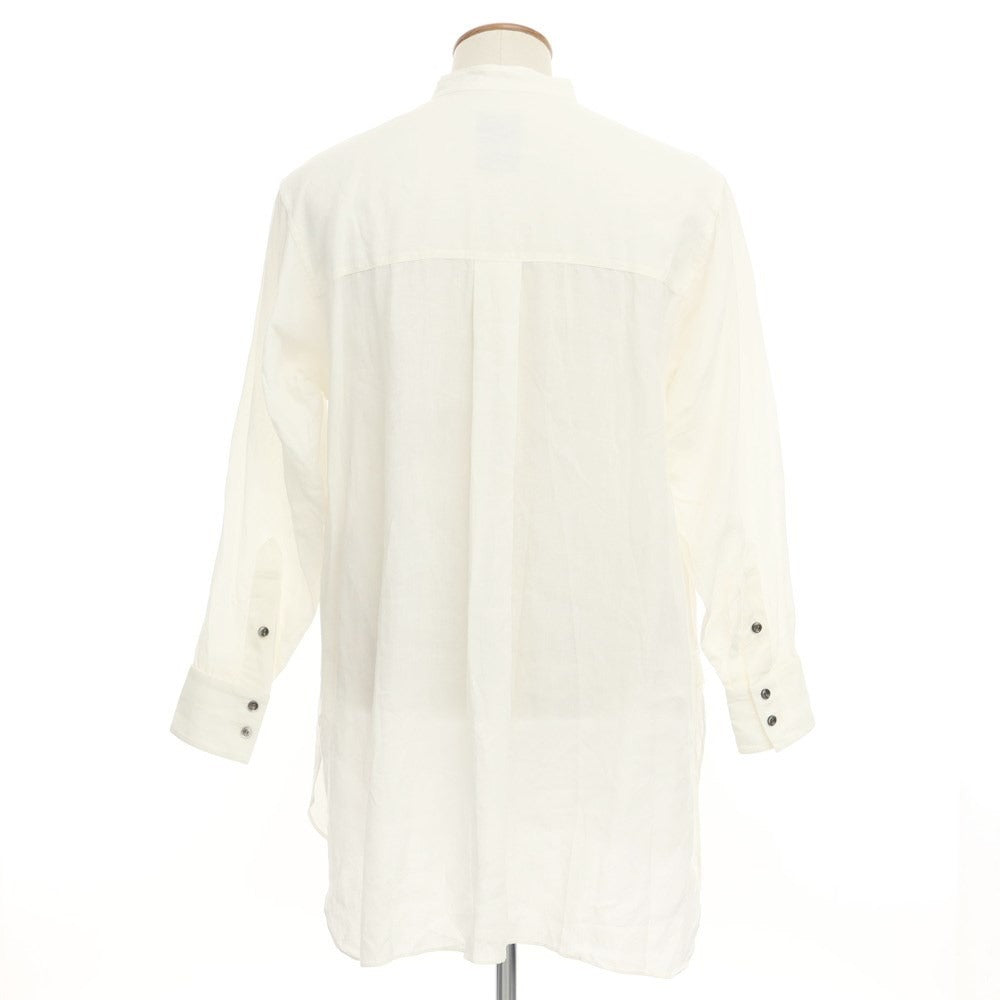 [Used] HUM VENT Linen Band Collar Pullover Casual Shirt Off White [Size 2] [WHT] [S/S] [Condition Rank B] ​​[Men&