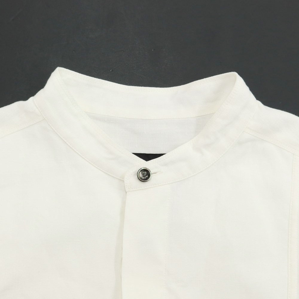 [Used] HUM VENT Linen Band Collar Pullover Casual Shirt Off White [Size 2] [WHT] [S/S] [Condition Rank B] ​​[Men&