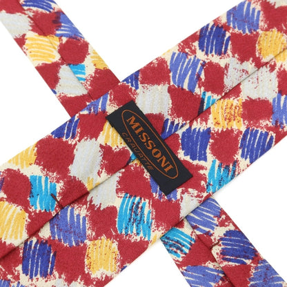 [Used] Missoni printed tri-fold silk tie in red [RED] [S/S/A/W] [Condition: B] [Men&