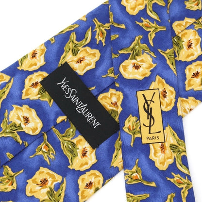 【中古】イヴサンローラン YVES SAINT LAURENT 花柄 プリント 3つ折り シルク ネクタイ ブルー【BLU】【S/S/A/W】【状態ランクB】【メンズ】【769177】
[EPD]