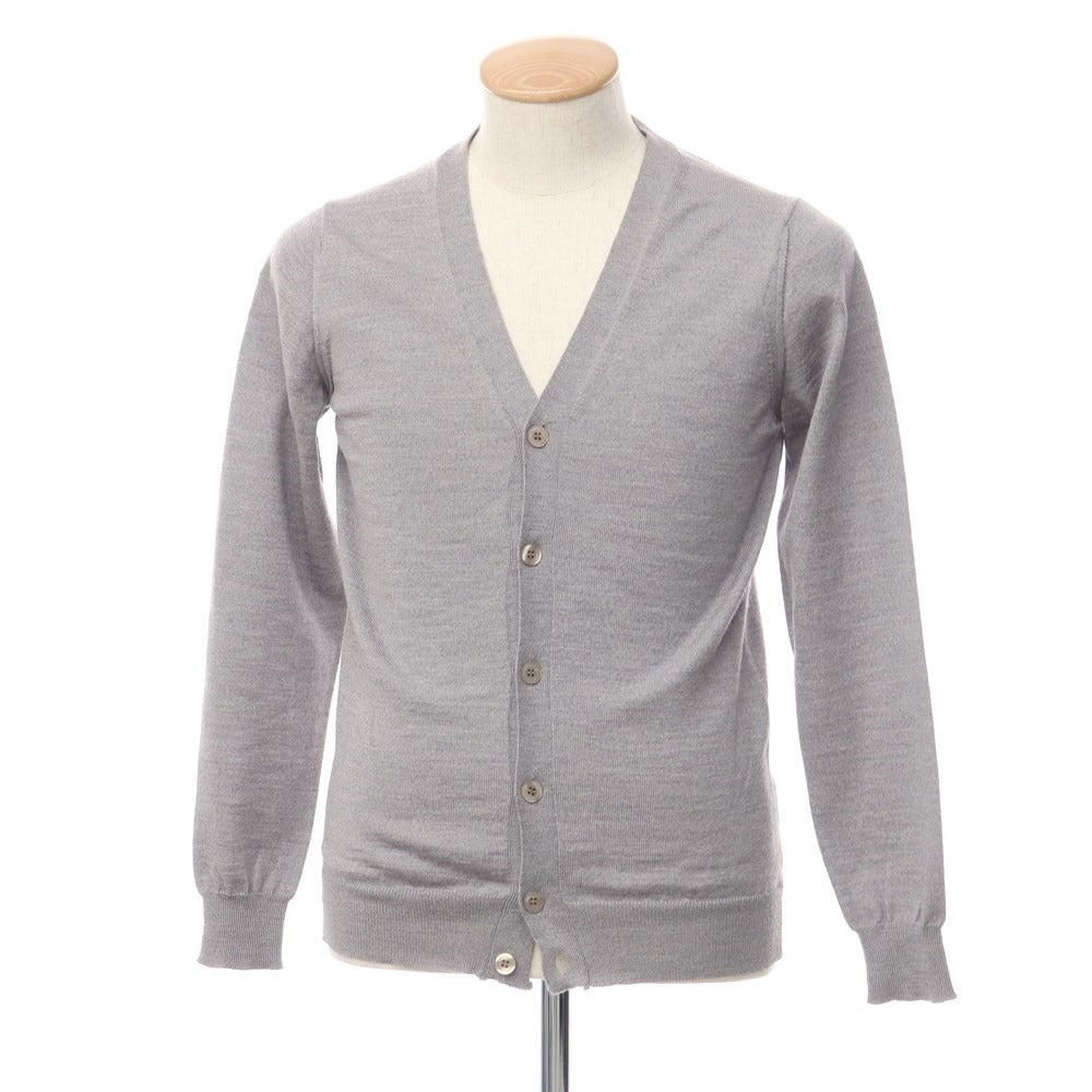 [Used] Alessandro Luppi high gauge wool knit cardigan, grey [size 44] [GRY] [A/W] [Condition rank B] ​​[Men&