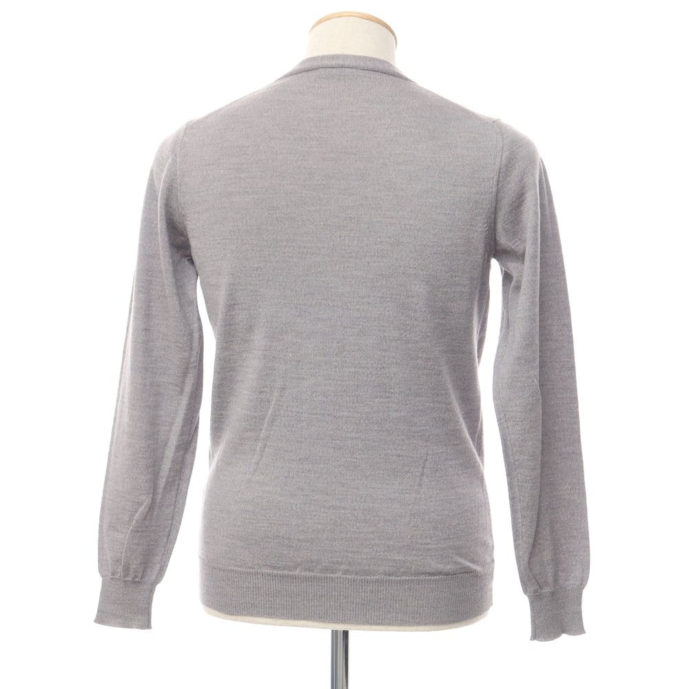 [Used] Alessandro Luppi high gauge wool knit cardigan, grey [size 44] [GRY] [A/W] [Condition rank B] ​​[Men&