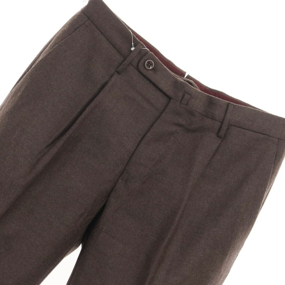 【中古】インコテックス INCOTEX ウール ドレススラックスパンツ ブラウン【サイズ44】【BRW】【A/W】【状態ランクB】【メンズ】【768988】
