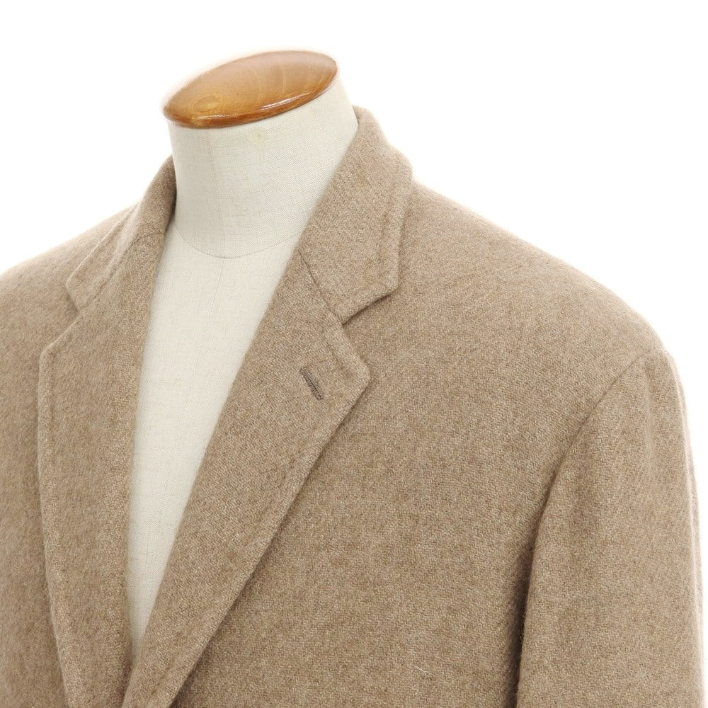 【中古】コモリ COMOLI カシミヤ ワイドシルエット チェスターフィールドコート ライトブラウン系【サイズ2】【BRW】【A/W】【状態ランクB】【メンズ】【768974】