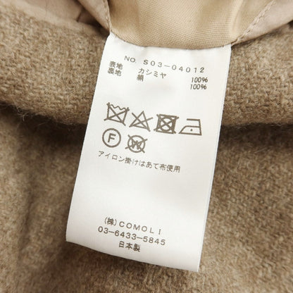 [Used] COMOLI Cashmere Wide Silhouette Chesterfield Coat Light Brown [Size 2] [BRW] [A/W] [Condition Rank B] ​​[Men&