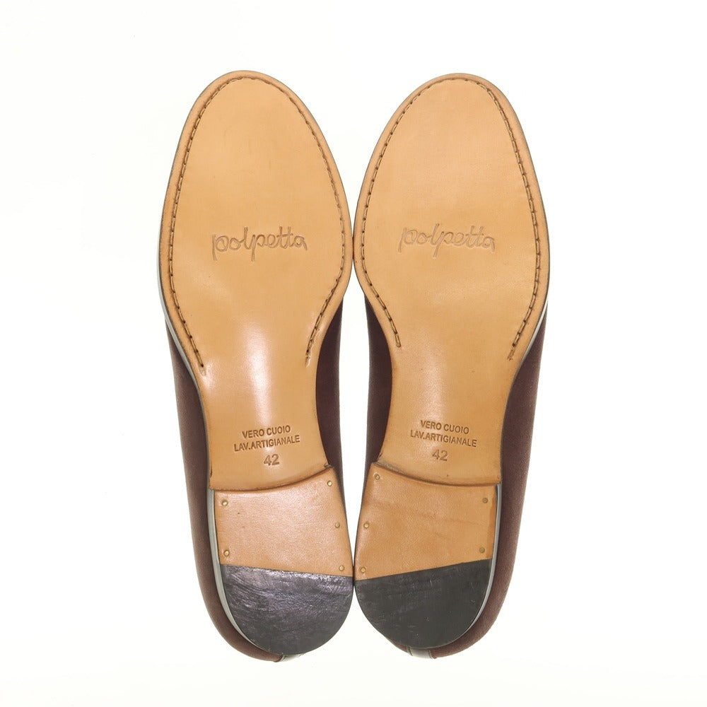 [New Outlet] Polpetta Suede Tassel Loafers Ash Brown [Size 42] [BRW] [S/S/A/W] [Condition Rank N-] [Men&