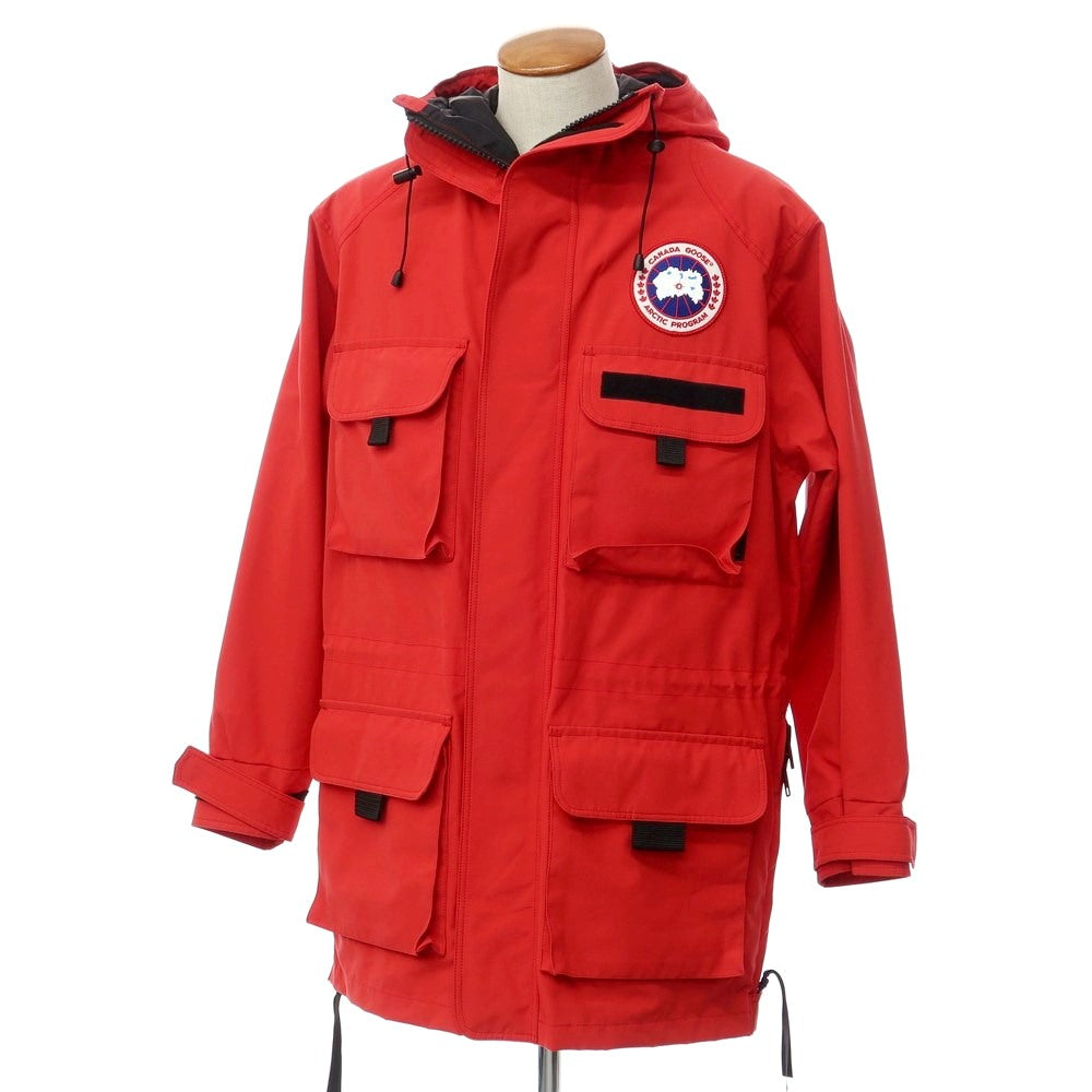 【中古】ジュンヤワタナベ マン JUNYA WATANABE MAN 2018年秋冬 × CANADA GOOSE マウンテンパーカー レッド【サイズM】【RED】【S/S/A/W】【状態ランクB】【メンズ】【769291】