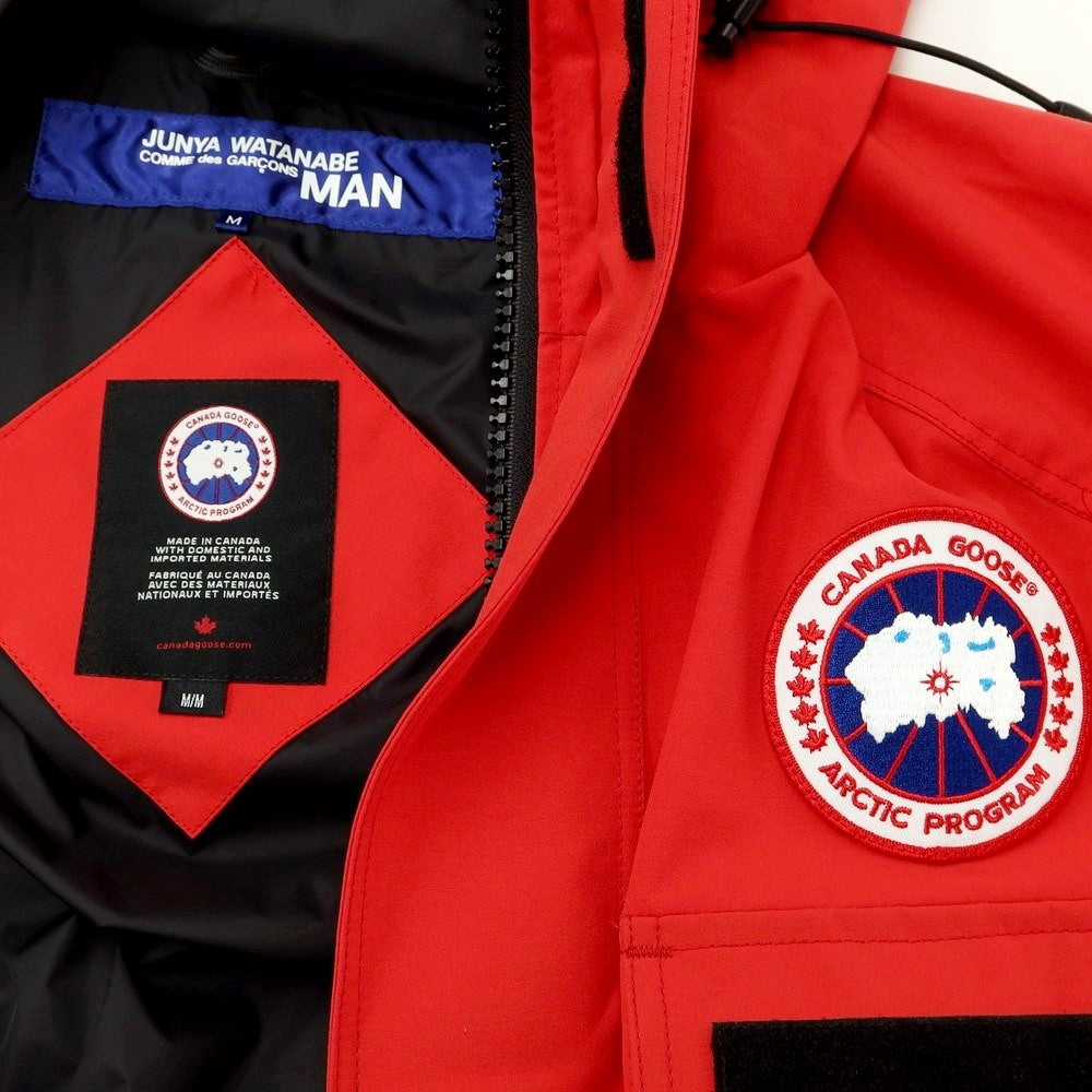 【中古】ジュンヤワタナベ マン JUNYA WATANABE MAN 2018年秋冬 × CANADA GOOSE マウンテンパーカー レッド【サイズM】【RED】【S/S/A/W】【状態ランクB】【メンズ】【769291】