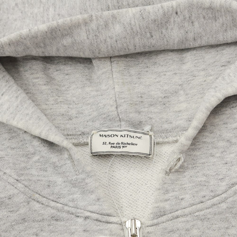 [Used] MAISON KITSUNE Sweatshirt Zip-up Hoodie Gray [Size L] [GRY] [A/W] [Condition Rank D] [Men&