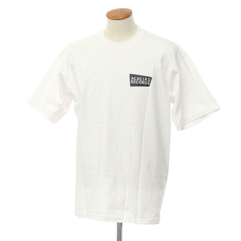 [Used] Acacia Records ACACIAS RECORDS Printed Short Sleeve T-Shirt White [Size 2] [WHT] [S/S] [Condition Rank C] [Men&