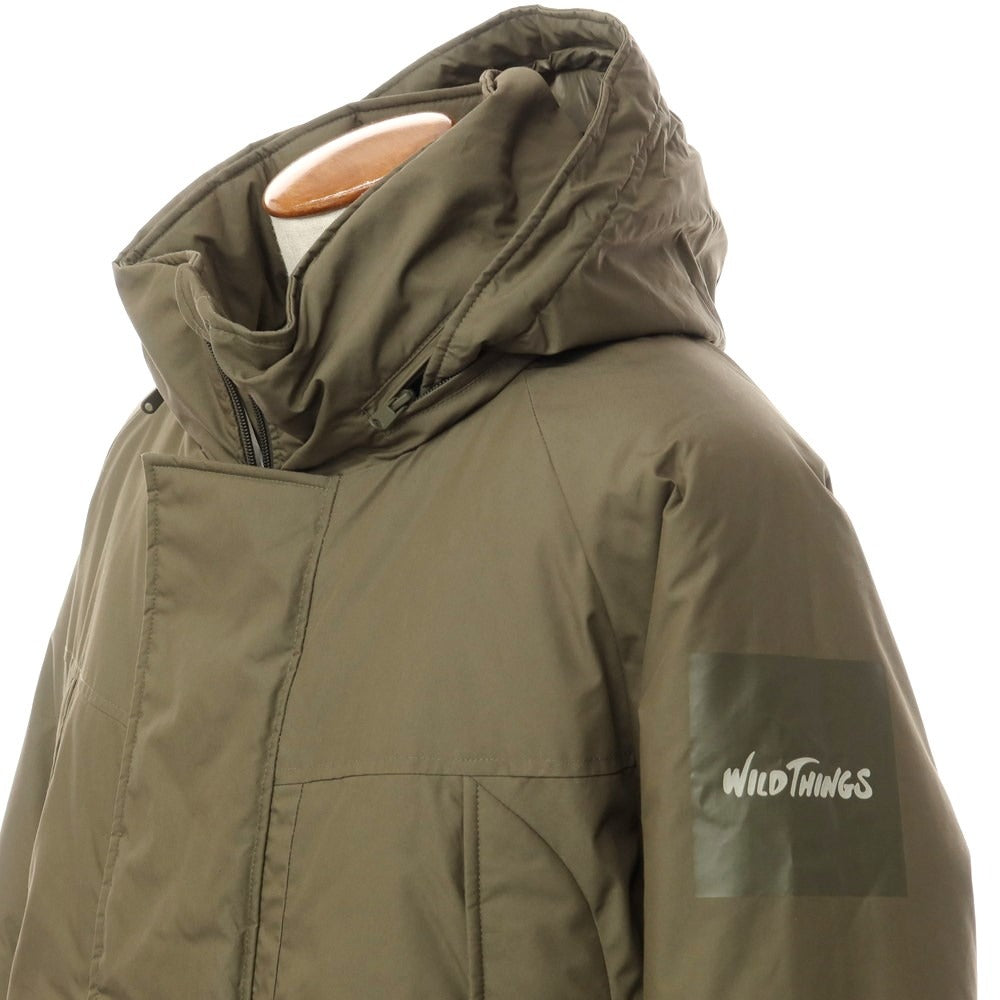 [Used] WILDTHINGS MONSTER PARKA Cotton Nylon Padded Stand Collar Coat Olive Khaki [Size M] [KAK] [A/W] [Condition Rank B] ​​[Men&