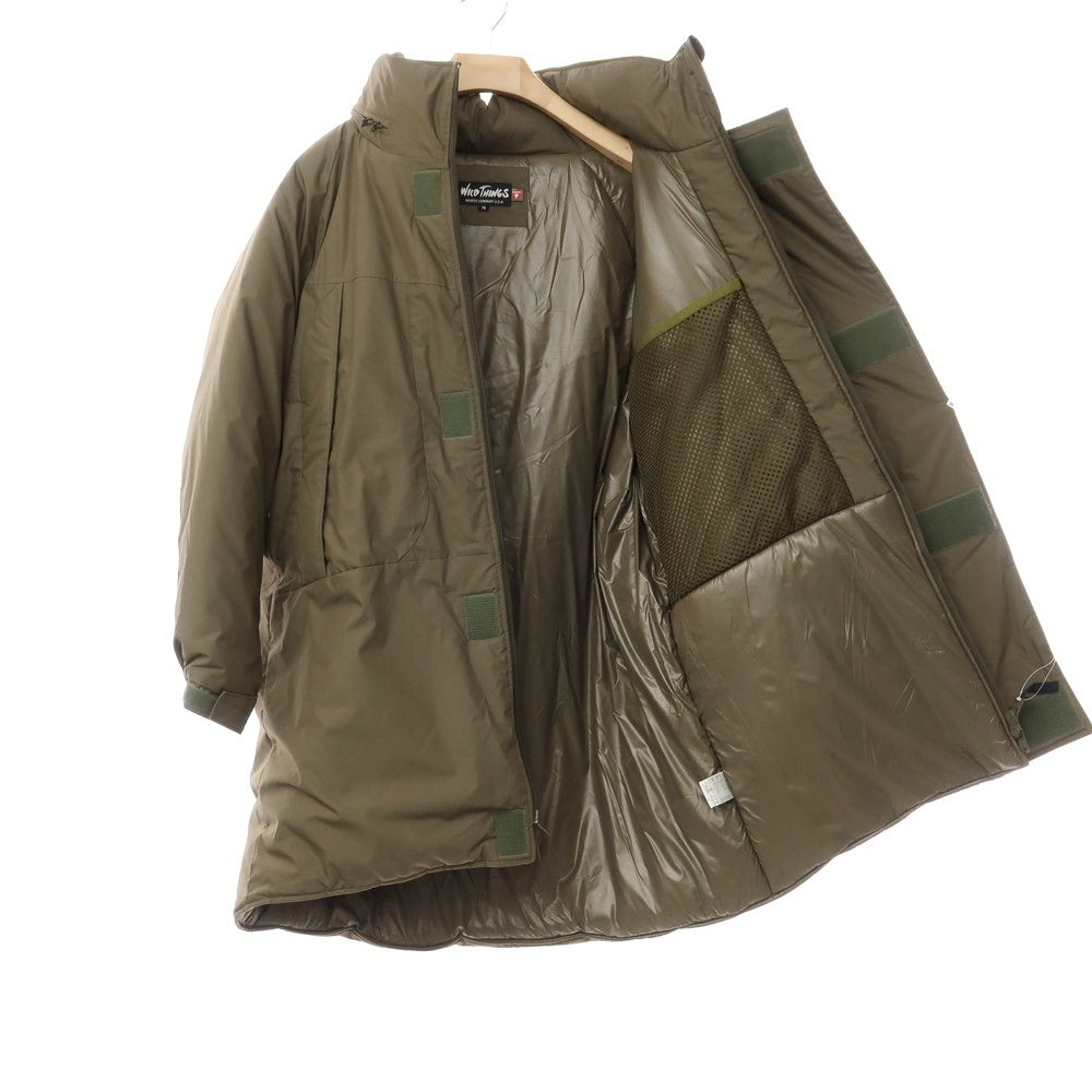 [Used] WILDTHINGS MONSTER PARKA Cotton Nylon Padded Stand Collar Coat Olive Khaki [Size M] [KAK] [A/W] [Condition Rank B] ​​[Men&