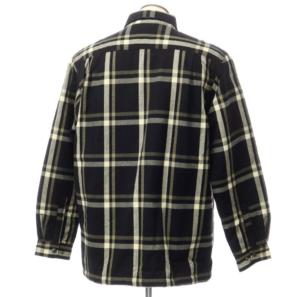 [Used] Carhartt Cotton Check Boa Work Jacket Black x Off-White x Sage Green [Size L] [BLK] [A/W] [Condition Rank B] ​​[Men&