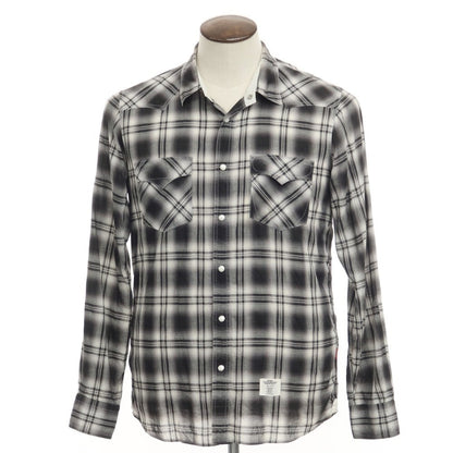 [Used] Bedwin &amp;amp; The Heartbreakers Cotton Check Western Shirt Black x White [Size 4] [BLK] [S/S] [Condition Rank C] [Men&