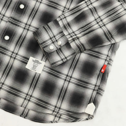 [Used] Bedwin &amp;amp; The Heartbreakers Cotton Check Western Shirt Black x White [Size 4] [BLK] [S/S] [Condition Rank C] [Men&