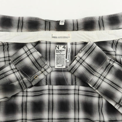 [Used] Bedwin &amp;amp; The Heartbreakers Cotton Check Western Shirt Black x White [Size 4] [BLK] [S/S] [Condition Rank C] [Men&