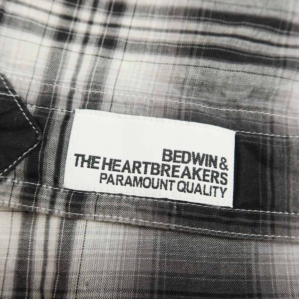 [Used] Bedwin &amp;amp; The Heartbreakers Cotton Check Western Shirt Black x White [Size 4] [BLK] [S/S] [Condition Rank C] [Men&