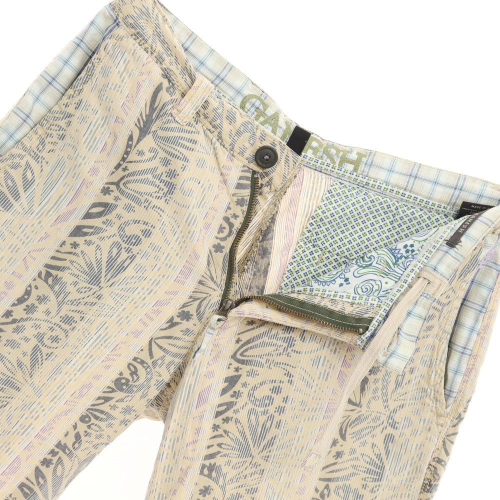 [Used] Ganesh Cotton Botanical Stripe Shorts Beige x Gray [Size 32] [BEI] [S/S] [Condition Rank C] [Men&