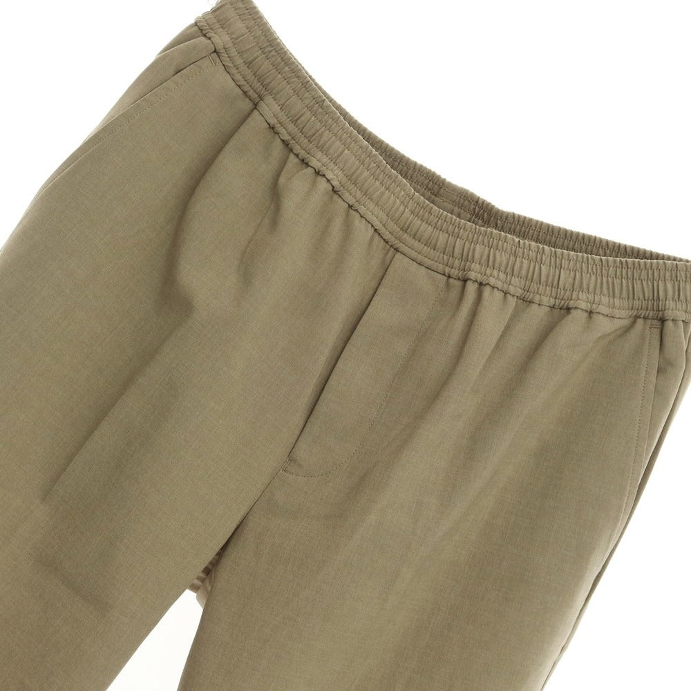 [Used] Green Label Relaxing polyester casual slacks pants khaki green [Size L] [GRN] [S/S] [Condition Rank B] ​​[Men&